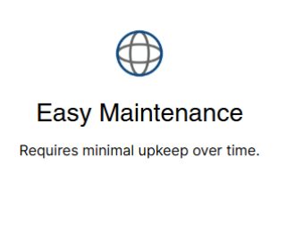 easy maintenace